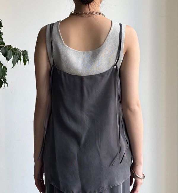  「【セットアップ対応】キュプラレーヨンキャミ」|シャツ・ブラウス|