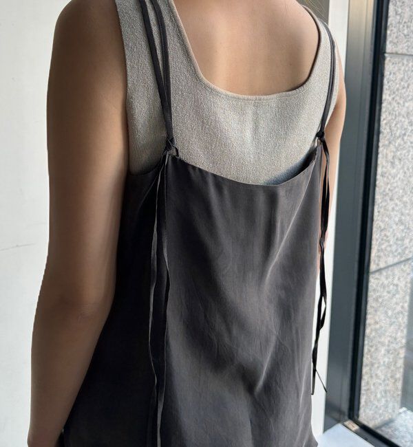  「【セットアップ対応】キュプラレーヨンキャミ」|シャツ・ブラウス|