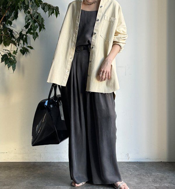  「【セットアップ対応】キュプラレーヨンキャミ」|シャツ・ブラウス|