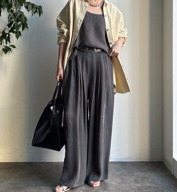  「【セットアップ対応】キュプラレーヨンキャミ」|シャツ・ブラウス|