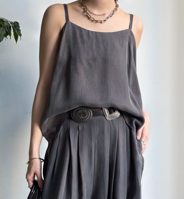  「【セットアップ対応】キュプラレーヨンキャミ」|シャツ・ブラウス|