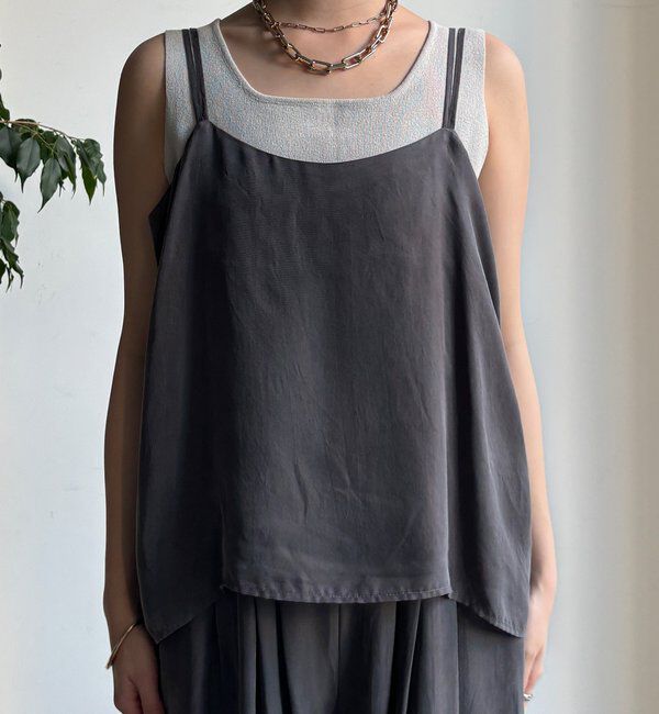  「【セットアップ対応】キュプラレーヨンキャミ」|シャツ・ブラウス|