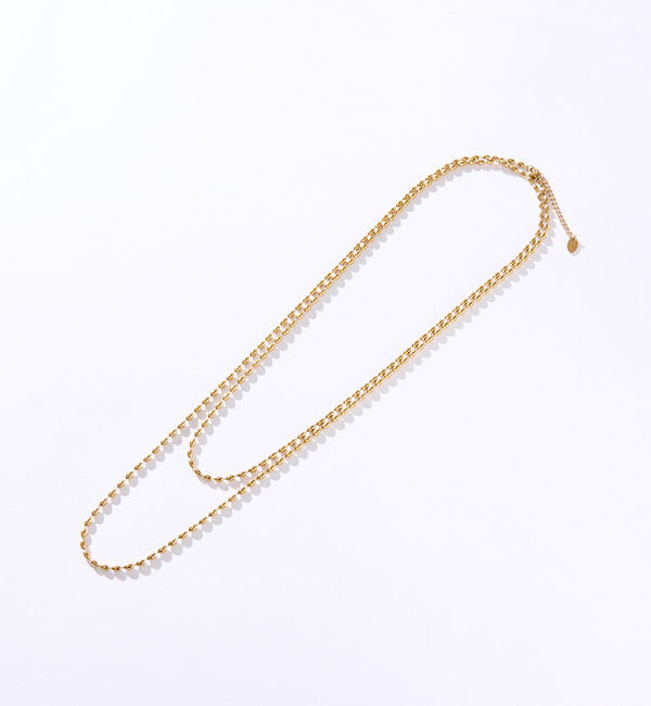  「【R.good（アールドットグッド）】オーバルボールロングネックレス」|リング|