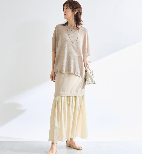  「【R.good（アールドットグッド）】オーバルボールロングネックレス」|リング|