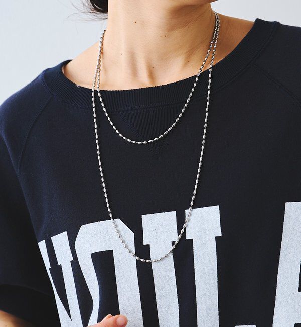  「【R.good（アールドットグッド）】オーバルボールロングネックレス」|リング|