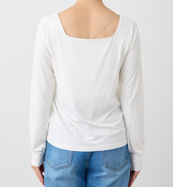  「【ニットのインナーにも】スクエアネックカットソー」|Tシャツ・カットソー|