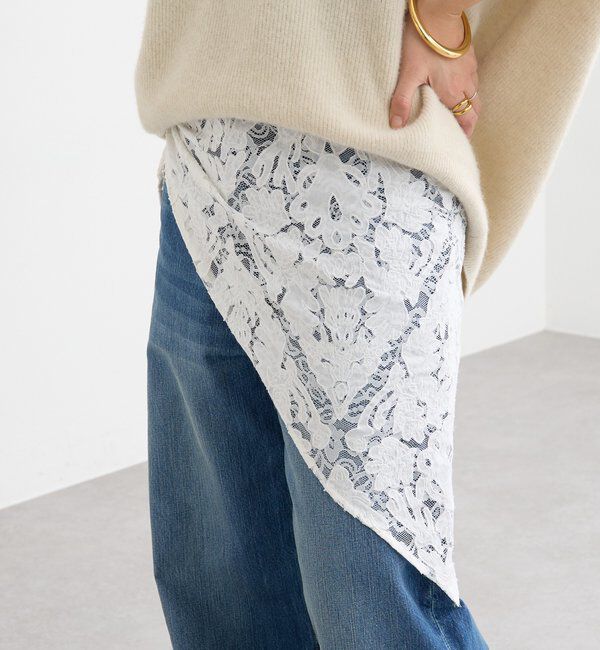  「【a Nice （ア ・ニース）】クラフトレースストール」|ストール|