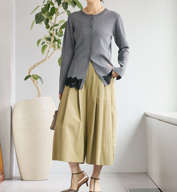  「【遊び心たっぷり】タックワイドキュロット」|キュロット|