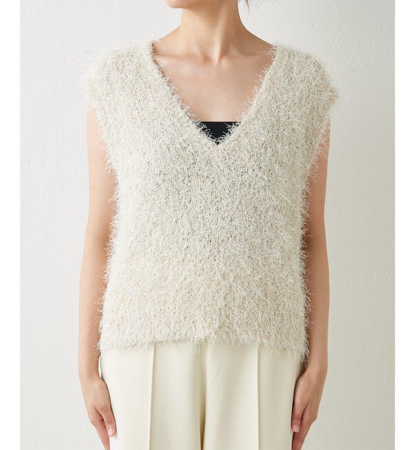  「シャギーニットベスト」|ニット・セーター|
