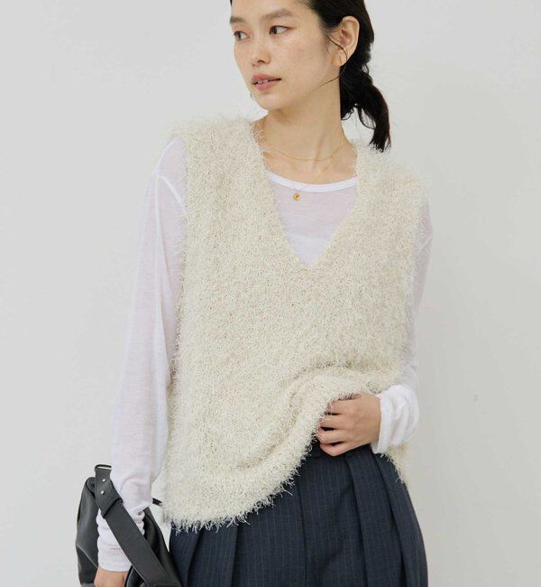  「シャギーニットベスト」|ニット・セーター|