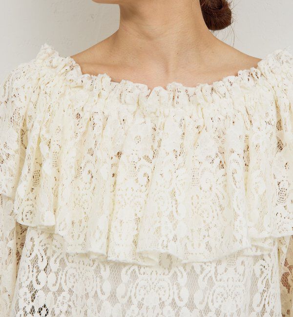  「オフショルレースブラウス」|シャツ・ブラウス|