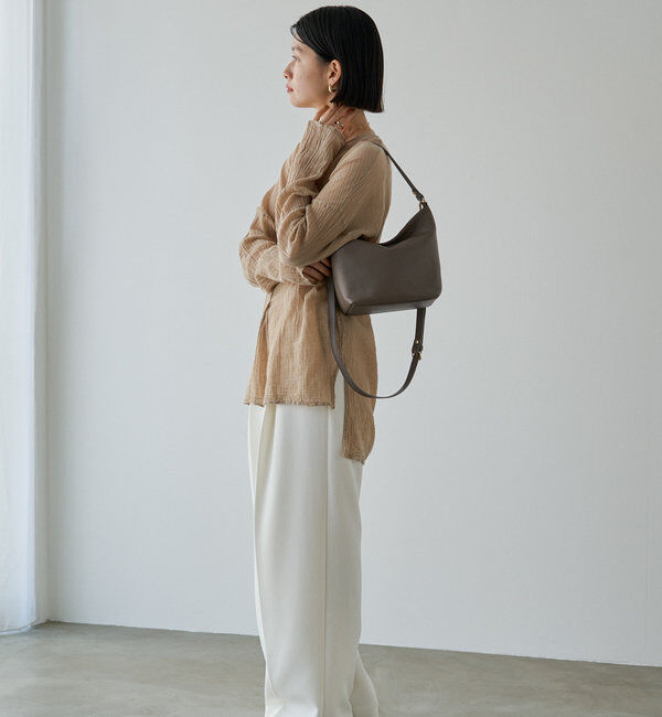  「《3/4～価格改定》ソフトレザーシンプルショルダーバッグ 」|ショルダー・メッセンジャー|