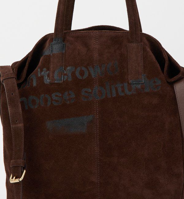  「ステンシルデザインスエード2WAYトートバッグ」|トートバッグ|