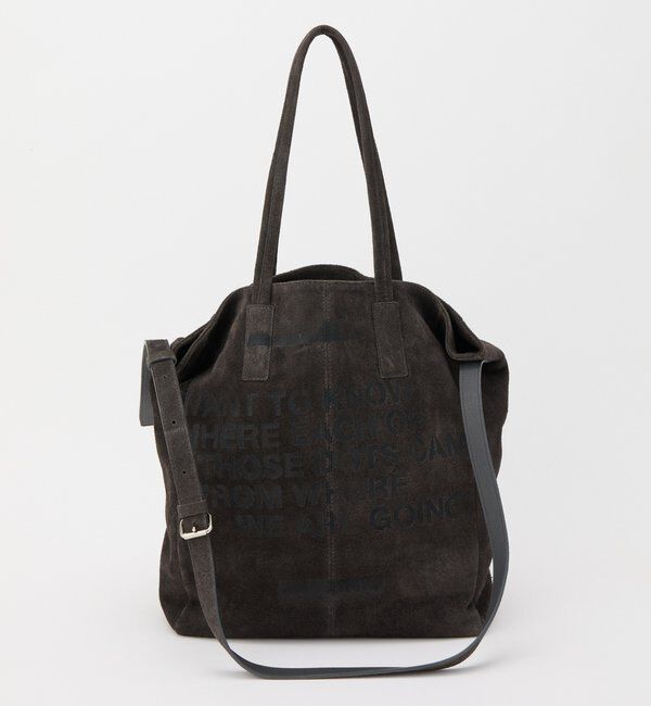  「ステンシルデザインスエード2WAYトートバッグ」|トートバッグ|