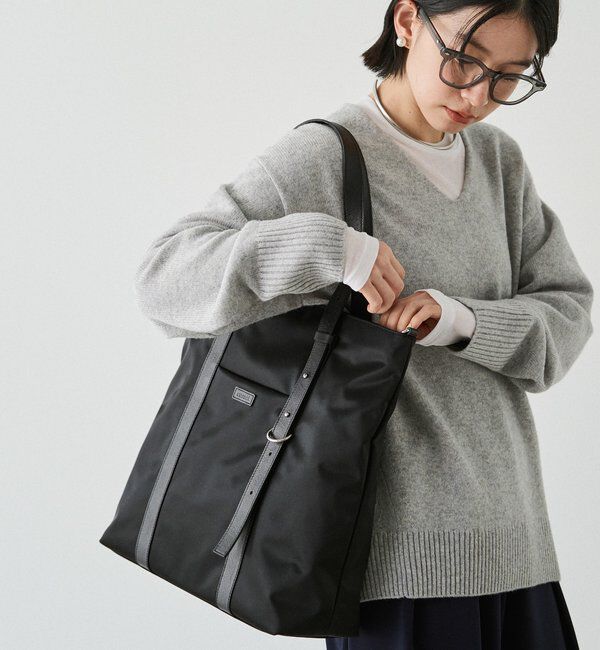  「アシンメトリーハンドルトートバッグ」|トートバッグ|