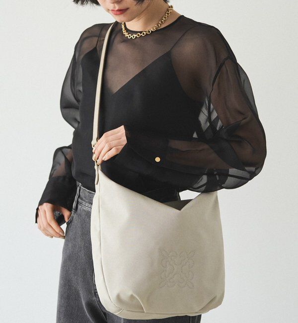  「コーデュラナイロン2WAYショルダーバッグ」|ショルダー・メッセンジャー|グレージュ