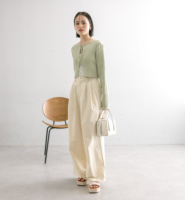  「【5色展開】ラメリボンカーディガン」|カーディガン|