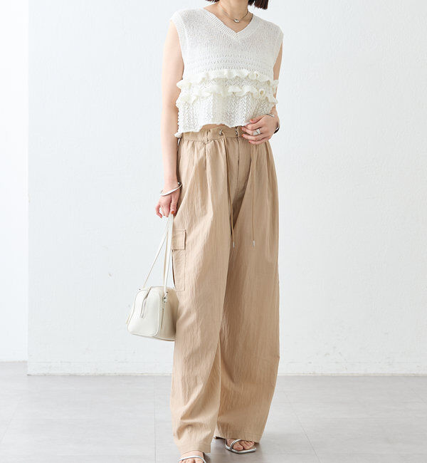  「フリルニットベスト」|ニット・セーター|