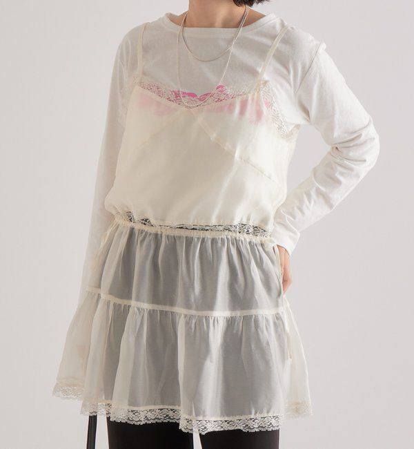 「シアーレースキャミチュニック」|シャツ・ブラウス|