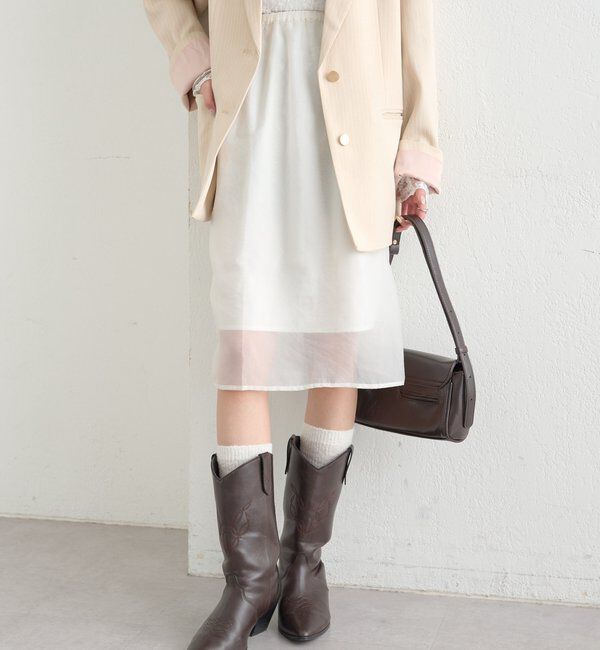  「シアーミドルスカート」|スカート|