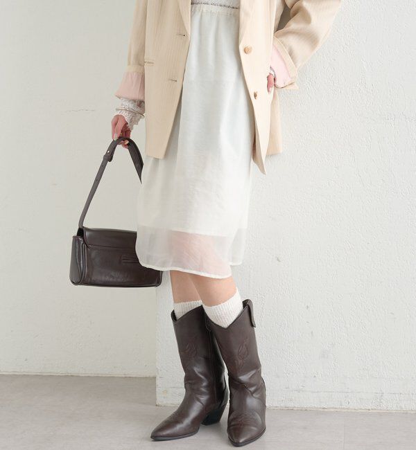  「シアーミドルスカート」|スカート|
