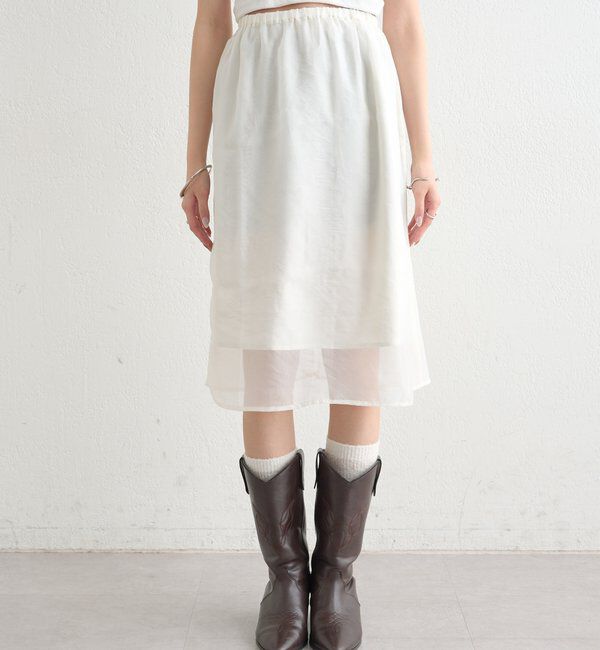  「シアーミドルスカート」|スカート|