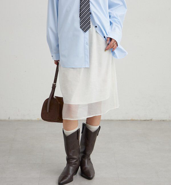  「シアーミドルスカート」|スカート|