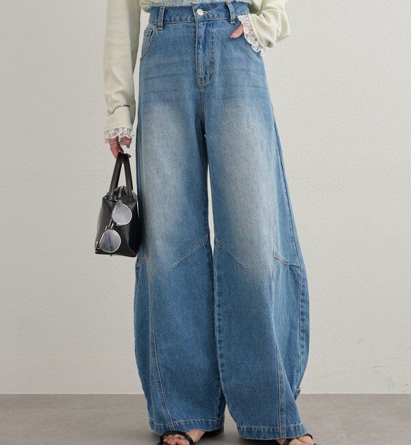  「バレルBIGデニム」|デニム|ブルー
