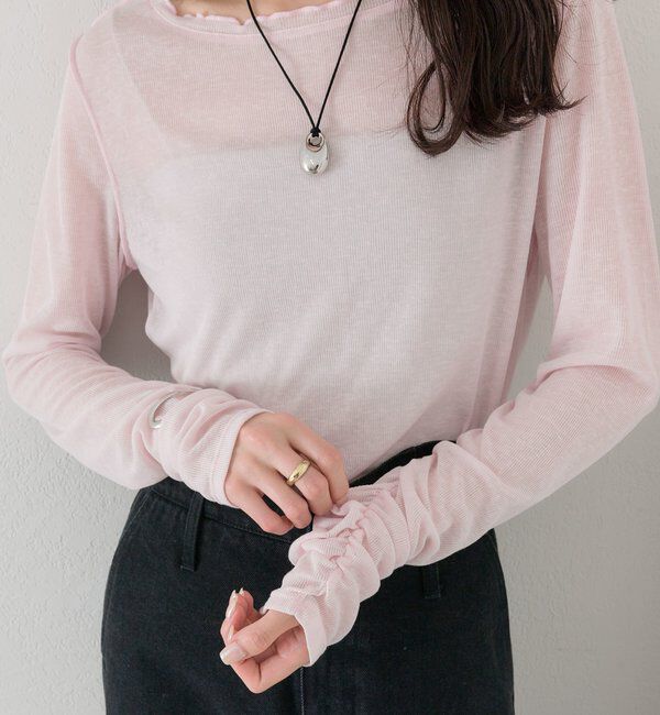  「チュールタグシアーロンT」|Tシャツ・カットソー|