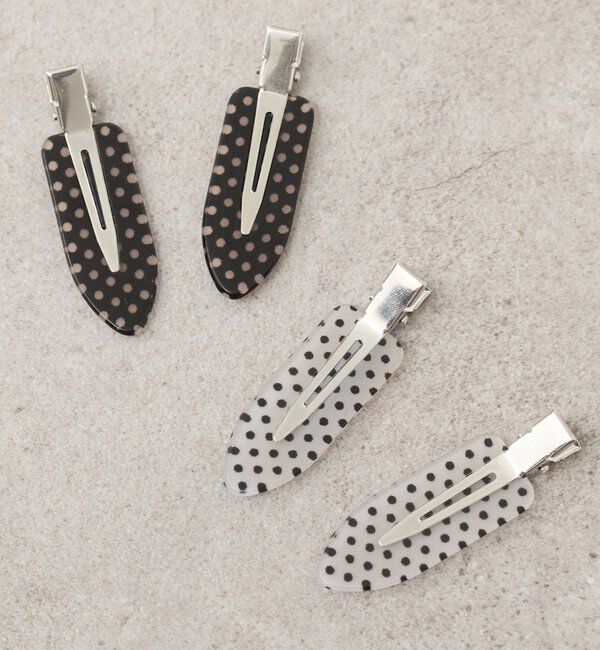  「クリアドットヘアピン」|その他|ブラック