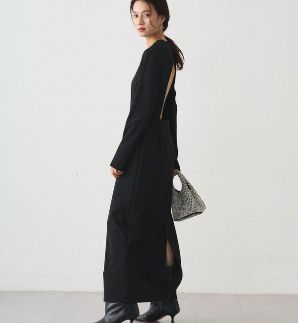  「【Atelier N5/アトリエヌメロサンク】バックオープンワンピース」|ワンピース|