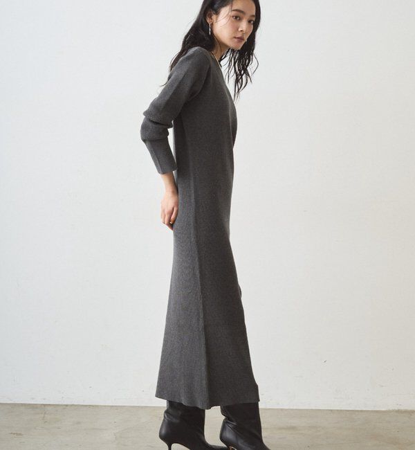  「リブニットワンピース」|ワンピース|