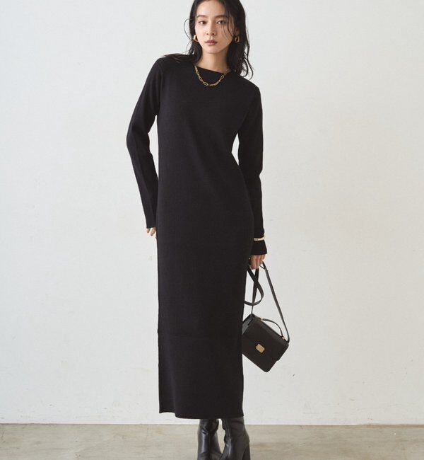  「リブニットワンピース」|ワンピース|