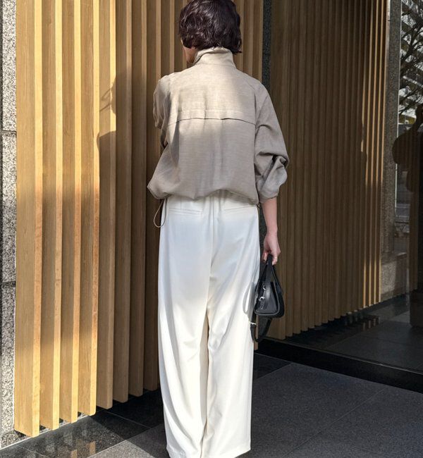  「【＠ld_risaコラボ】ジャージータックワイドパンツ」|チノ|