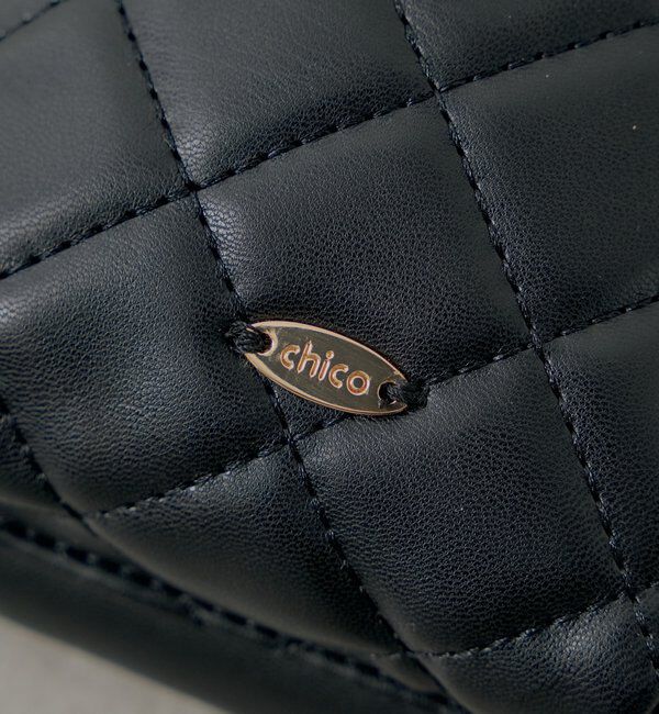  「ファーチャーム付きキルティングスマホポーチ」|その他|