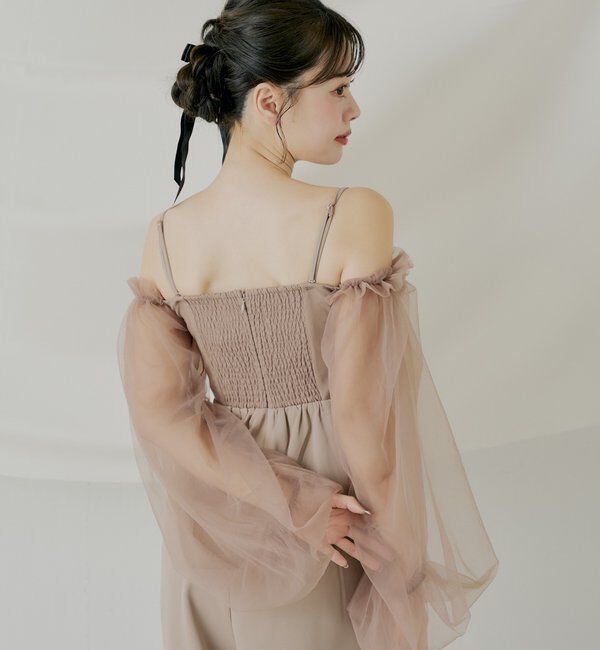  「【SALON byChico】フロントリボンドッキングコンビネゾン/オケージョン」|ドレス|