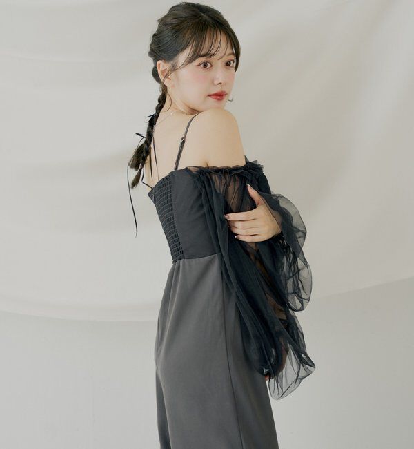  「【SALON byChico】フロントリボンドッキングコンビネゾン/オケージョン」|ドレス|