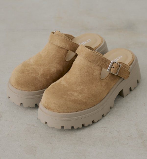  「厚底スエードサボ」|その他|