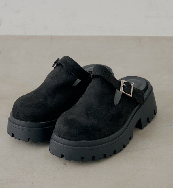  「厚底スエードサボ」|その他|