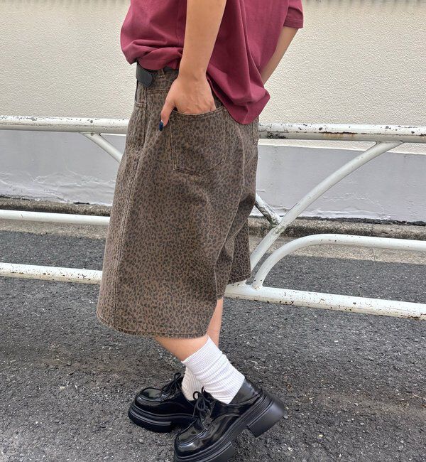  「PATTERNED TWILL SHORTS」|デニム|