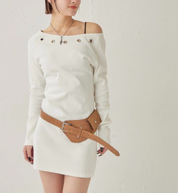  「アイレットリブワンピース」|ワンピース|