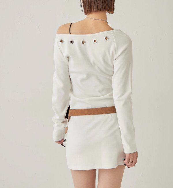  「アイレットリブワンピース」|ワンピース|