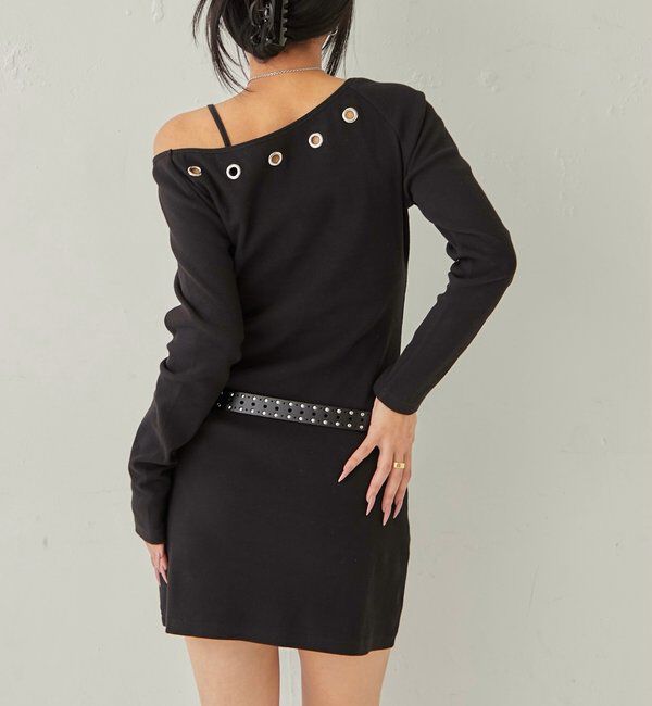  「アイレットリブワンピース」|ワンピース|