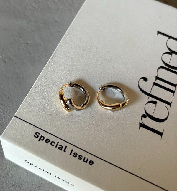  「〈GOLDY/ゴールディ〉コンビワンタッチフープピアス」|リング|