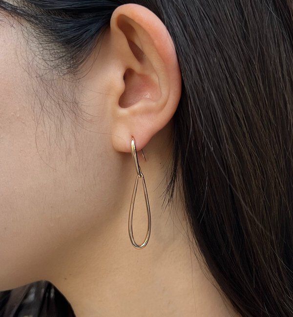  「〈GOLDY/ゴールディ〉ドロップラインフックピアス」|リング|
