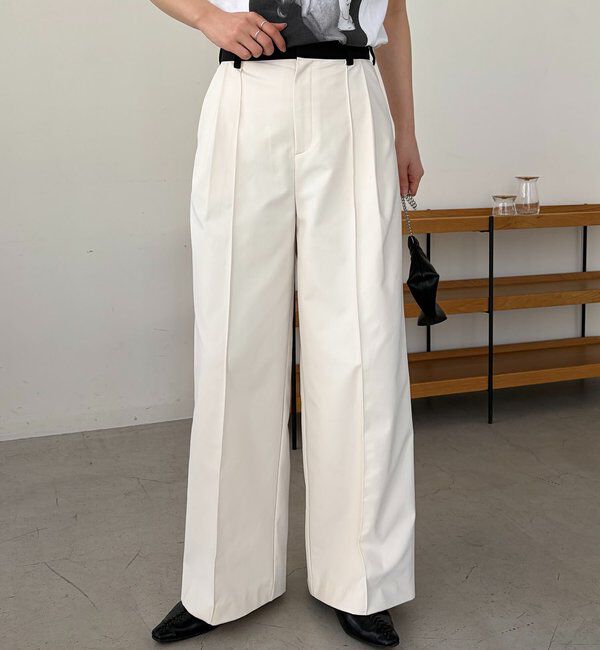  「〈C.L〉バイカラーウエストパンツ」|チノ|