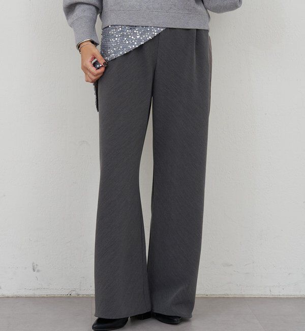  「ダブルクロスワイドパンツ」|チノ|