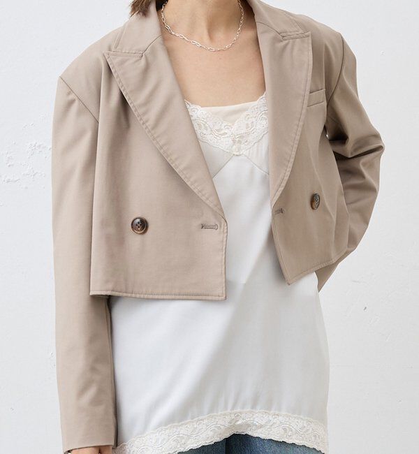  「ショートジャケット」|その他|ベージュ