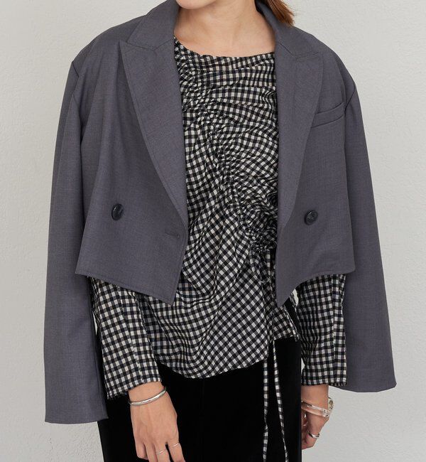  「ショートジャケット」|その他|グレー