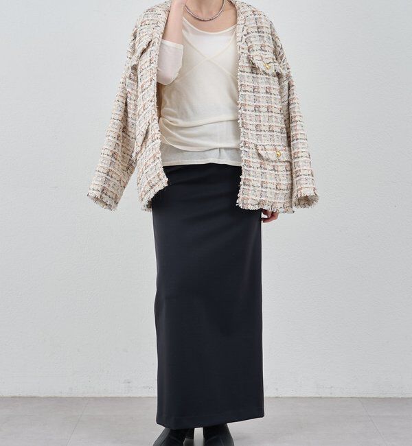  「ストレッチジャージータイトスカート」|スカート|